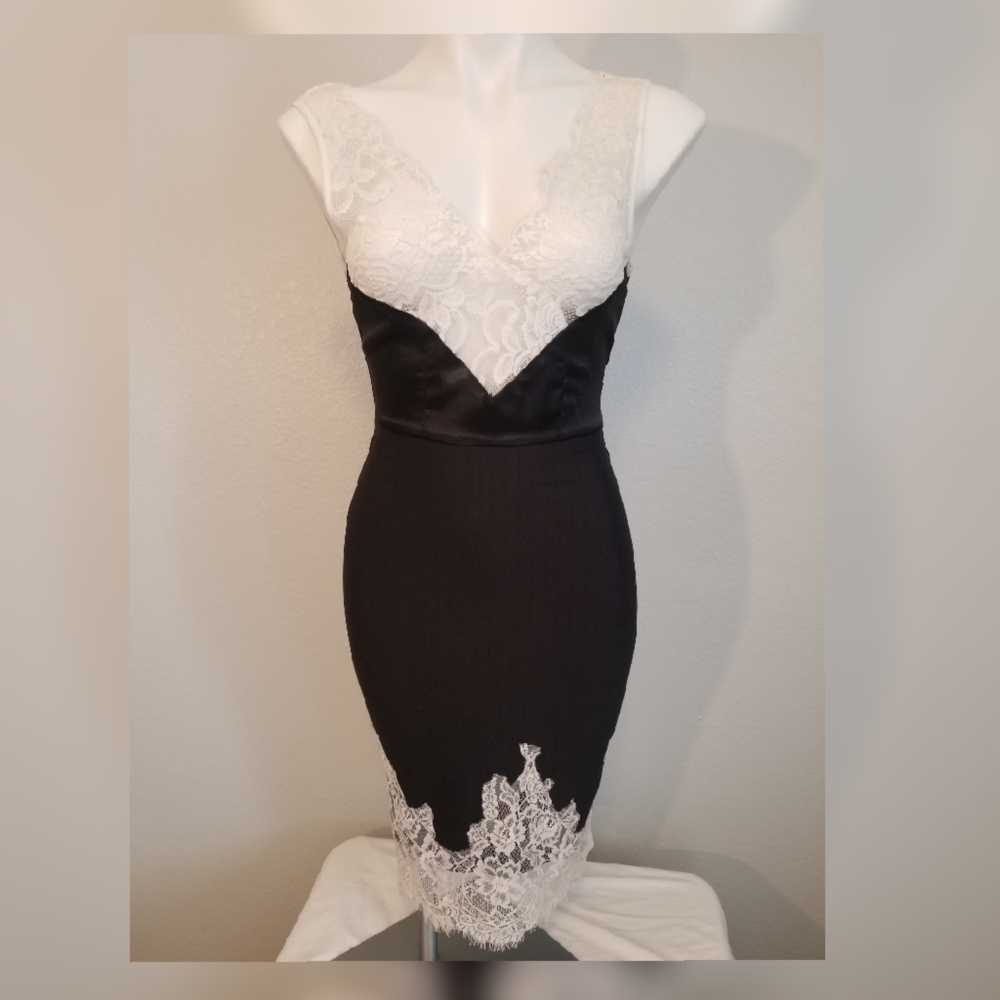 Black laced dress